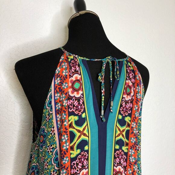 Anthropologie Ella halter handkerchief maxi dress size XS / Small - Picture 7 of 15